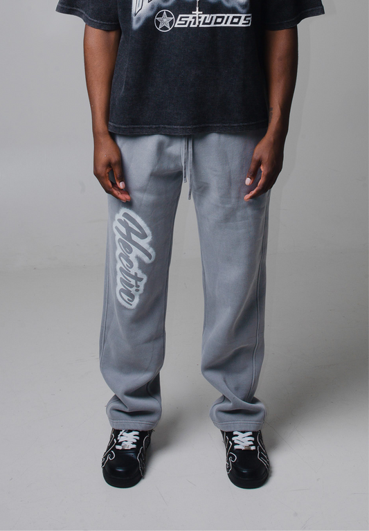 Grey Day Sweats - White
